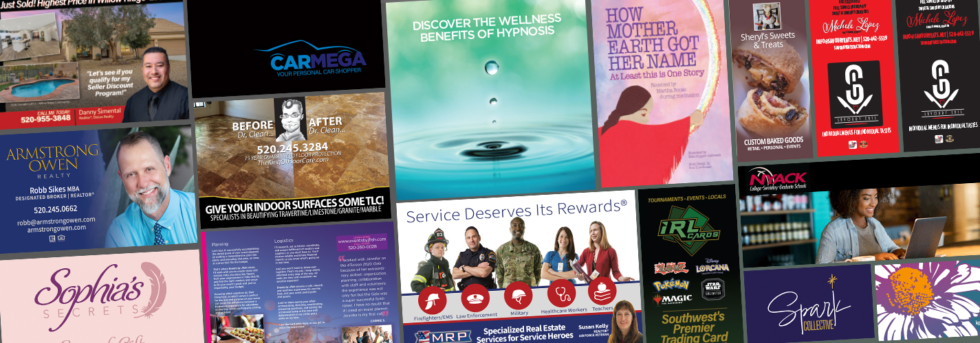 Images of various design projects